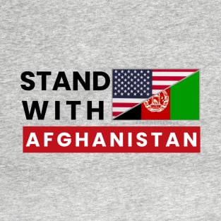 Stand with Afghanistan (small design, light background) T-Shirt